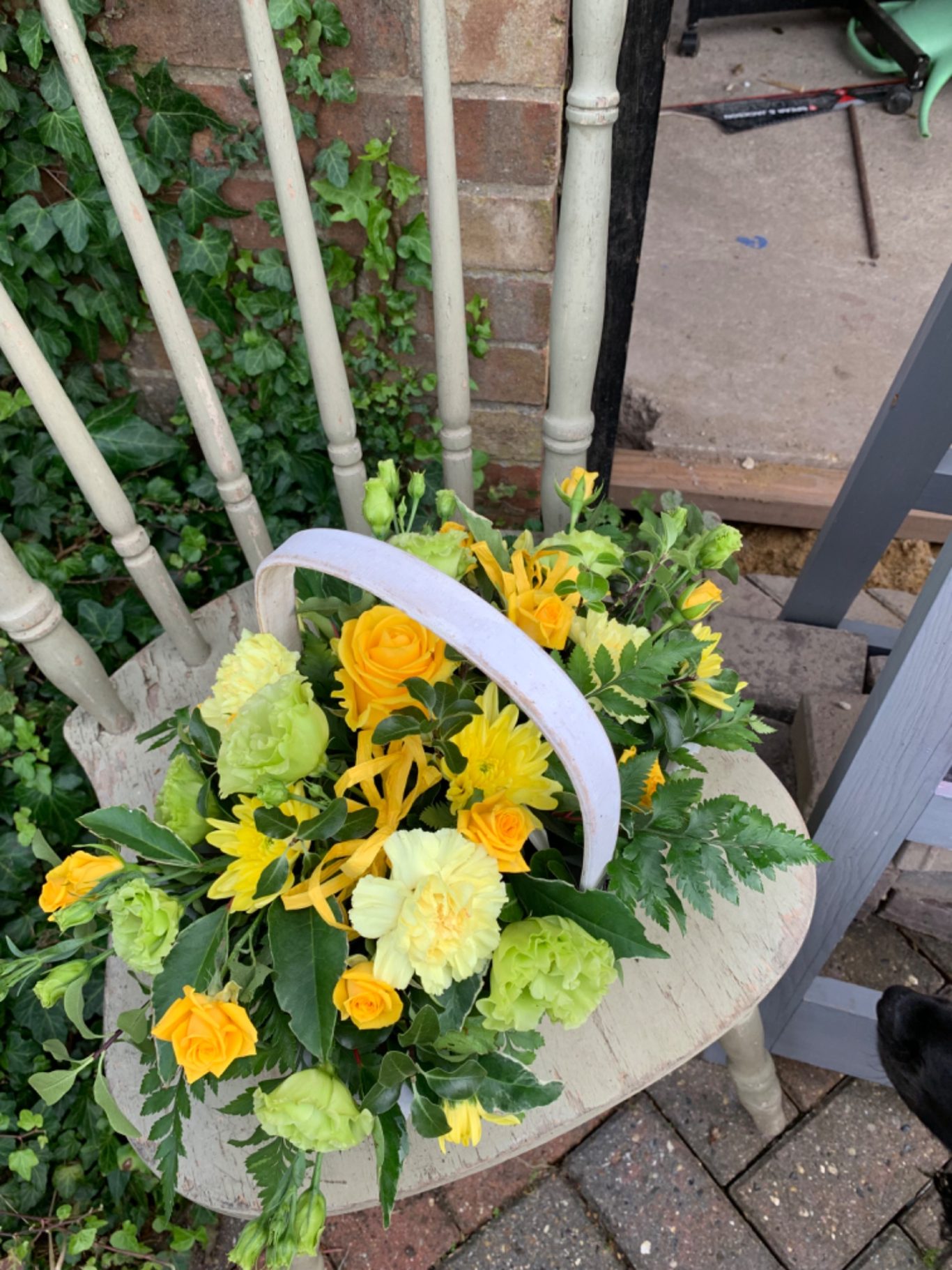 Trug basket arrangement in any colour